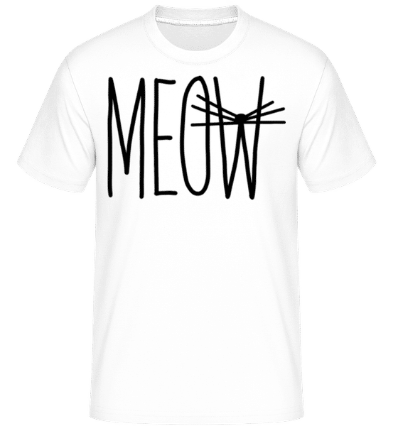Aperçu: Meow 4 -  T-Shirt Shirtinator homme - Blanc - Devant