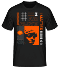 I Am Alive - Pánské basic tričko - Černá - Napřed