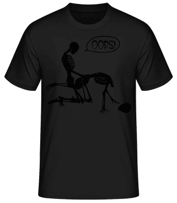 Skeletons Having Sex - Camiseta para hombre B&C - Negro - delante