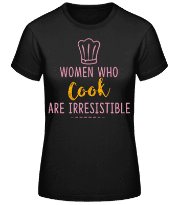 Women Who Cook - Camiseta básica de mujer - Negro - delante