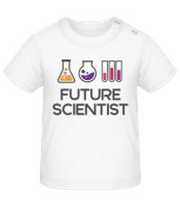 Future Scientist - Tričko pro miminka - Bílá - Napřed