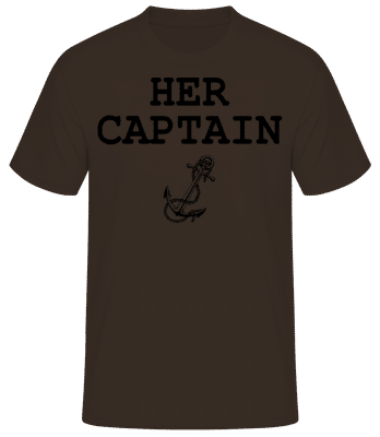 Her Captain - T-shirt standard Homme - Marron - Devant