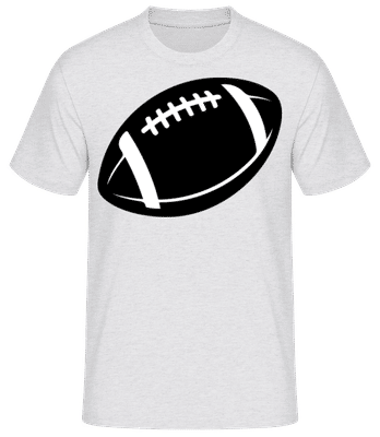 American Football - Männer Basic T-Shirt - Grau meliert - Vorne