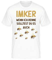 Imker wenn ich renne · Männer Basic T-Shirt