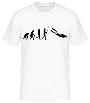 Evolution Diving - Men's Basic T-Shirt - White - Front