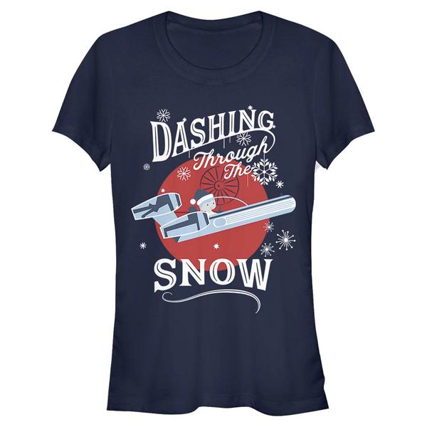 Star Wars - Stormtrooper Seasonal Moon - Christmas - Femme T-shirt - Bleu marine - Devant
