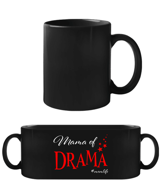 Aperçu: Mama Of Drama Momlife - Tasse Noire - Noir - Devant