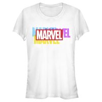 Marvel - Logo CMY - Mujeres Camiseta - Blanco - delante