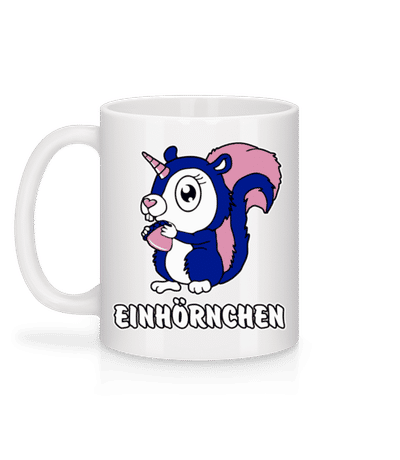 Einhörnchen - Tasse - Weiß - Hinten