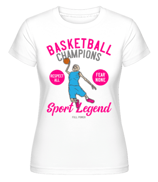 Aperçu: Basketball Champions -  T-shirt Shirtinator femme - Blanc - Devant