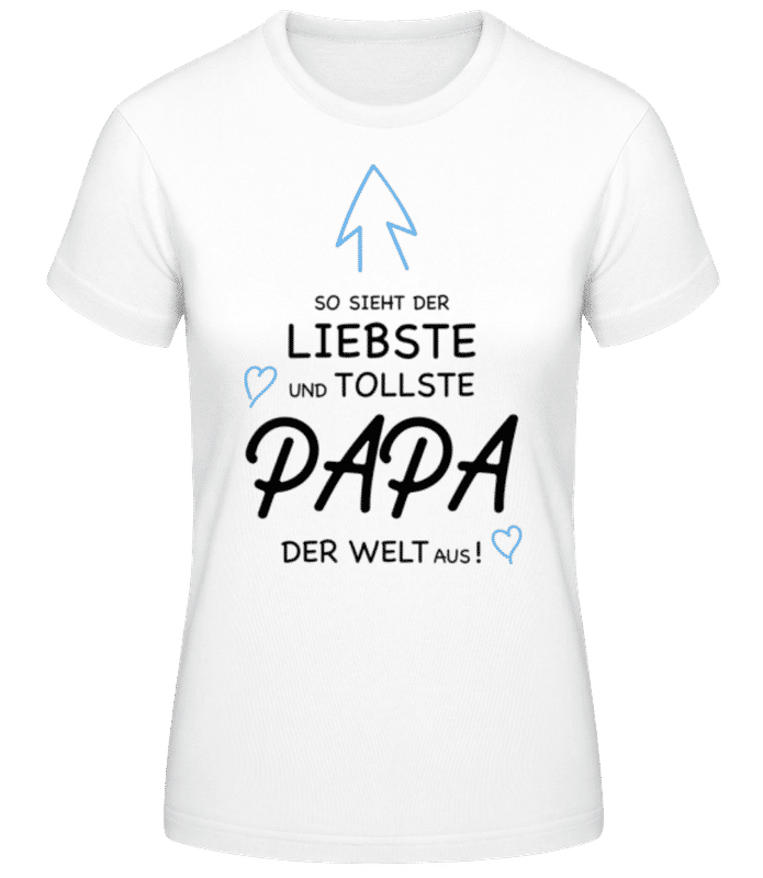 Vorschau: So Sieht Papa Aus - Frauen T-Shirt B&C - Weiß - Vorne