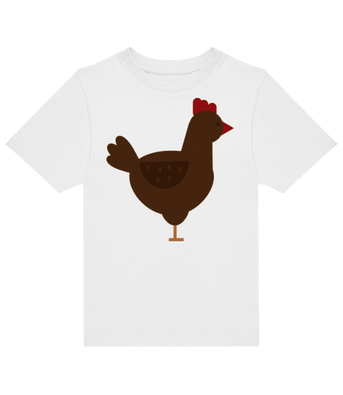 Aperçu: Photo De Poulet - T-shirt homme B&C - Blanc - Devant