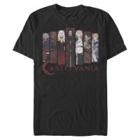 Netflix - Castlevania - Skupina Characters - Hombres Camiseta - Negro - delante