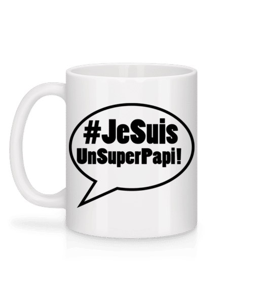 Aperçu: Je Suis Un Super Papi - Mug en céramique blanc - Blanc - Derrière