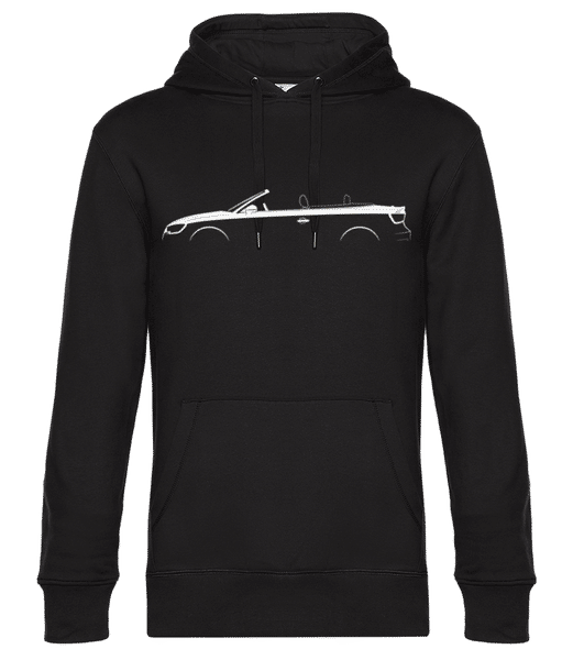 Preview: 'Audi A3 Cabriolet (8V)' Silhouette - Men’s Standard Hoodie - Black - Front