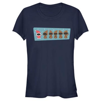 Star Wars - Jawas Lineup Holiday - Christmas - Femme T-shirt - Bleu marine - Devant