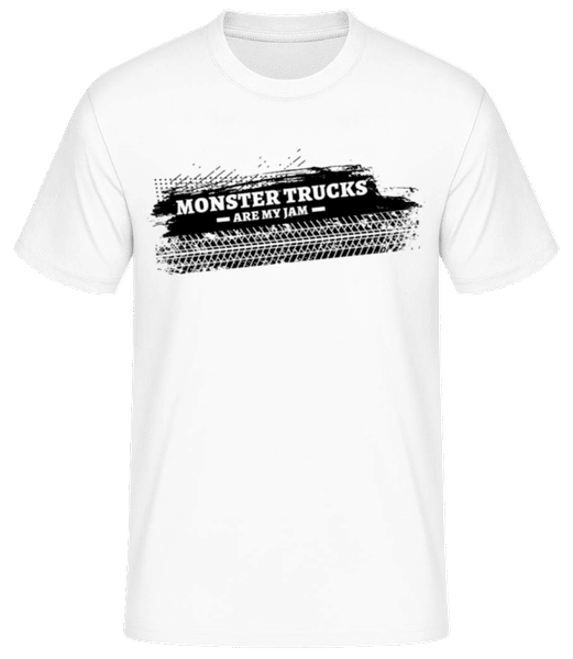 Aperçu: Monster Truck Tire Track - T-shirt standard Homme - Blanc - Devant