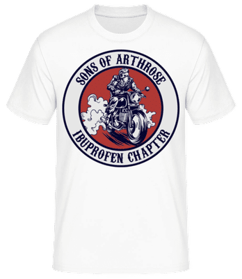 Sons Of Arthrose - Männer Basic T-Shirt - Weiß - Vorne