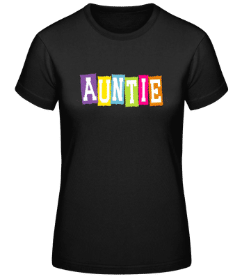 Auntie - Women's Basic T-Shirt - Black - Front