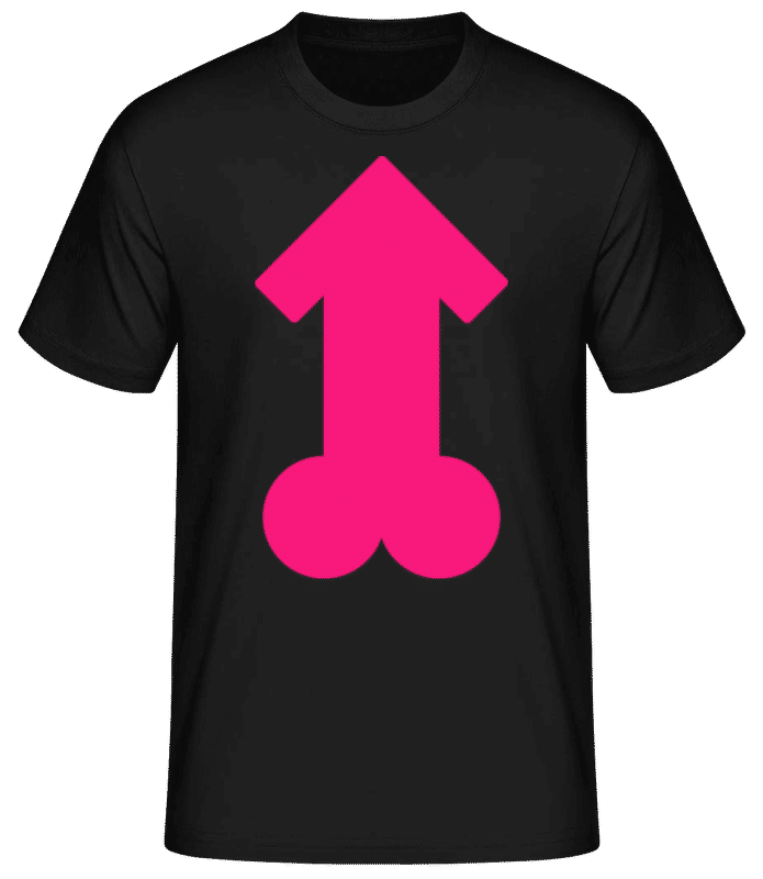 Náhled: Pink Penis - Pánské basic tričko - Černá - Napřed