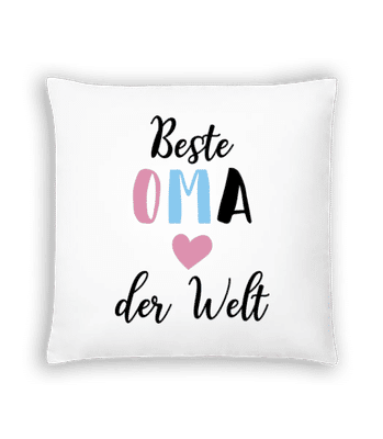 Beste Oma Der Welt - Kissen - Weiß - Vorne
