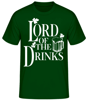 Lord Of The Drinks - T-shirt standard Homme - Vert bouteille - Devant