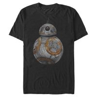Star Wars - Síla se probouzí - BB-8 Spike - Pánské Tričko - Černá - Napřed