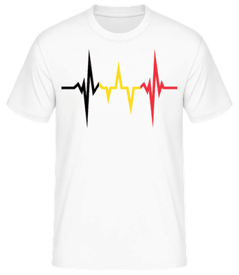 Bruxelles Belgique Drapeau BPM - T-shirt standard Homme - Blanc - Devant