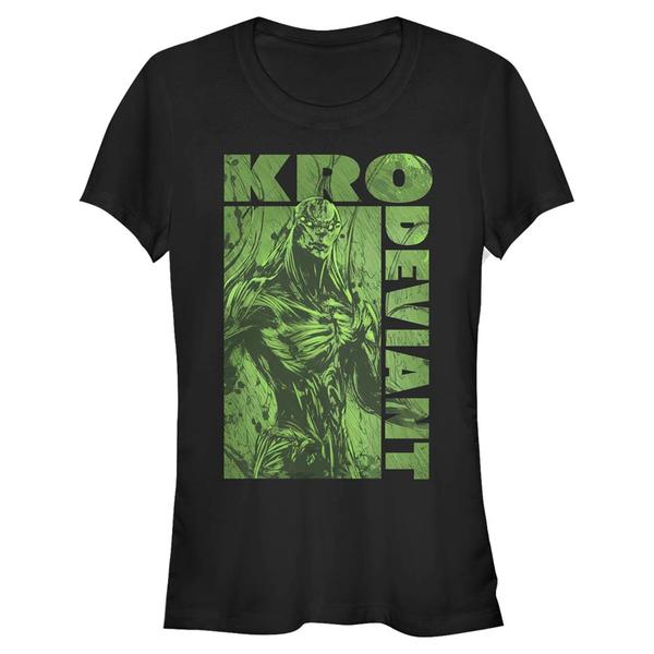 Aperçu: Marvel - Eternals - Kro Green - Femme T-shirt - Noir - Devant