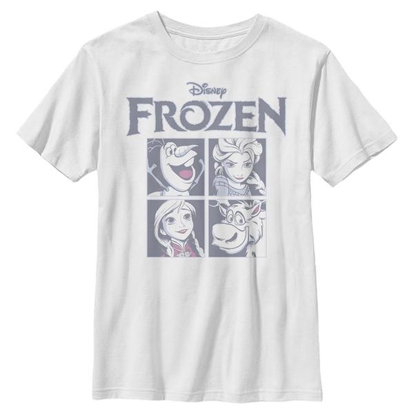 Aperçu: Disney - La Reine des neiges - Skupina Ice Cubes - Enfant T-shirt - Blanc - Devant