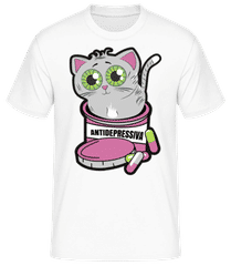 Antidepressiva Katze · Männer T-Shirt B&C