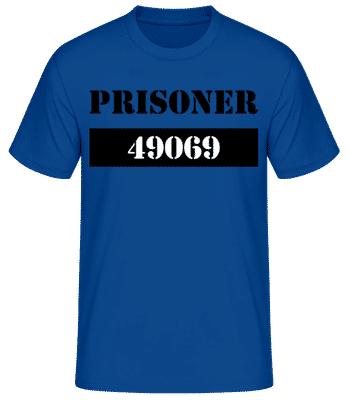 Prisoner - Camiseta básica para hombre - Azul real - delante