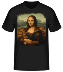 Mona Lisa Katze · Männer Basic T-Shirt