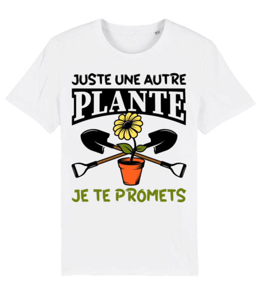 Aperçu: Juste Une Autre Plante - T-shirt bio Homme Stanley Stella 2.0 - Blanc - Devant