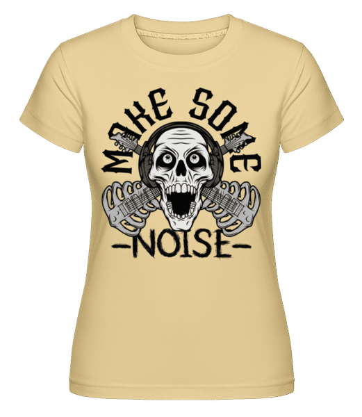 Aperçu: Make Some Noise -  T-shirt Shirtinator femme - Jaune - Devant