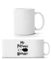 My Patronus Is A Hamster - Panoráma hrnek - Bílá - Napřed