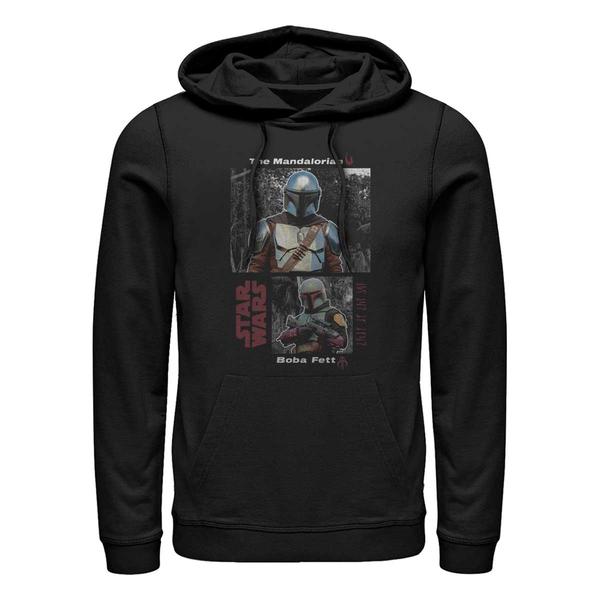 Aperçu: Star Wars - The Mandalorian - Mando & Boba Bounty Bros - Unisex Sweat à capuche - Noir - Devant