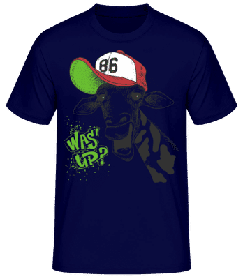 Co se děje? - Pánské basic tričko - Namořnická modrá - Napřed