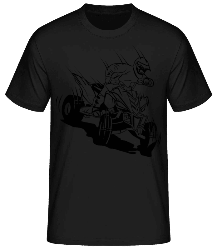 Preview: Quad Driver Comic - Men's Basic T-Shirt - Black - Front
