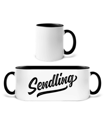 Sendling Swoosh - Tasse zweifarbig - Weiß / Schwarz - Vorne