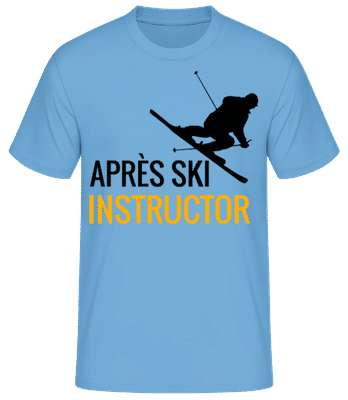 Après Ski Instructor - Men's Basic T-Shirt - Light blue - Front