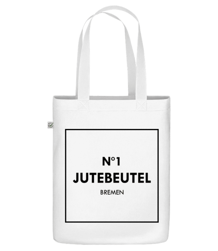Vorschau: N1 Jutebeutel Bremen - Bio Tasche - Weiß - Vorne