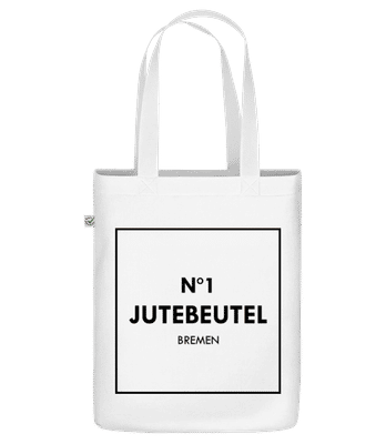 N1 Jutebeutel Bremen - Bio Tasche - Weiß - Vorne