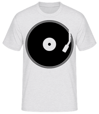 Enregistrement DJ - T-shirt standard Homme - Gris chiné - Devant