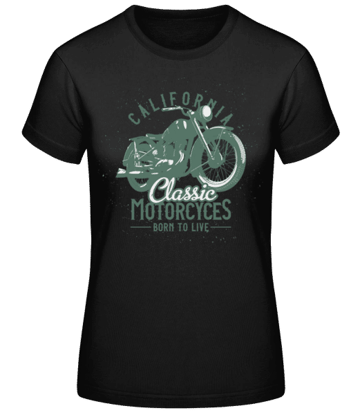 Aperçu: California Classic Motorcycles - T-shirt standard Femme - Noir - Devant