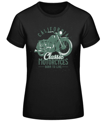 California Classic Motorcycles - Women's Basic T-Shirt - Black - Front