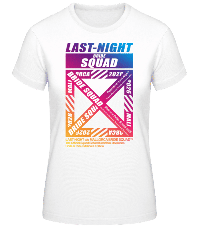 Vorschau: Hen Night Bride Squad Mallorca - Frauen T-Shirt B&C - Weiß - Vorne