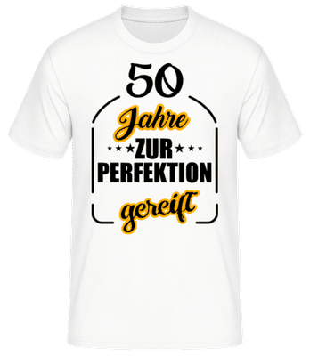 50 Jahre Gereift - Männer Basic T-Shirt - Weiß - Vorne