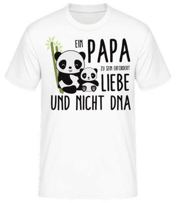Ein Papa Zu Sein Erfodert Liebe - Männer Basic T-Shirt - Weiß - Vorne