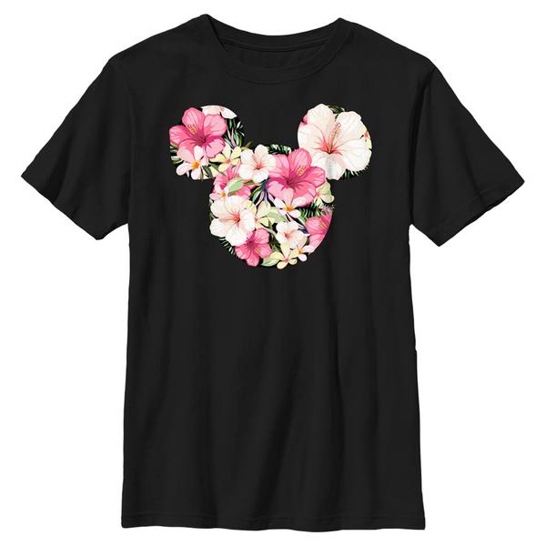 Aperçu: Disney - Mickey Mouse - Mickey Tropical Mouse - Enfant T-shirt - Noir - Devant